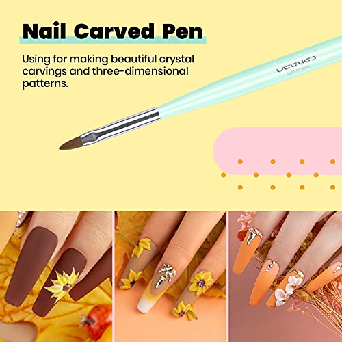 Beetles Nail Art Brushes Set Gel Polish Nail Art Design Pen Painting Tools wi...