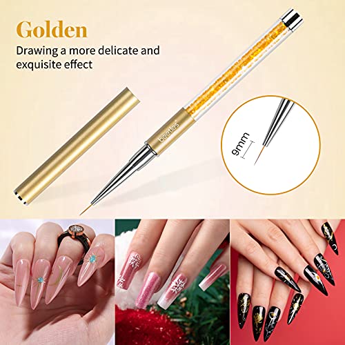 Beetles Nail Art Liner Brushes, Nail Gel Polish Painting Nail Art Design Brus...