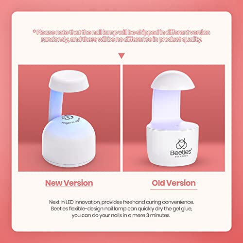 Beetles Nail Tips and Glue Gel Nail Kit, 2 In 1 Nail Gel and Base Gel with 50...