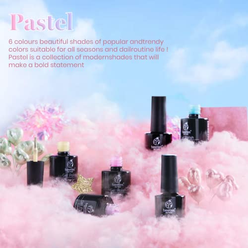 Beetles Pastel Gel Nail Polish Set - Spring Summer Gel Polish 2022 Easter Pas...