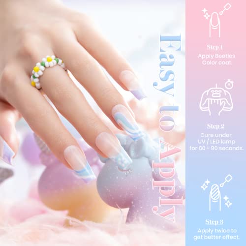 Beetles Pastel Gel Nail Polish Set - Spring Summer Gel Polish 2022 Easter Pas...