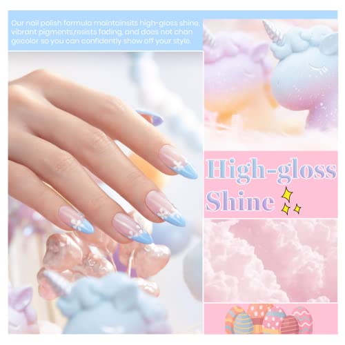 Beetles Pastel Gel Nail Polish Set - Spring Summer Gel Polish 2022 Easter Pas...
