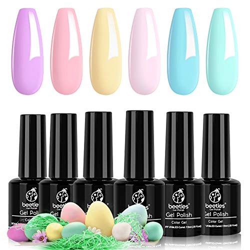 Beetles Pastel Gel Nail Polish Set - Spring Summer Gel Polish 2022 Easter Pas...