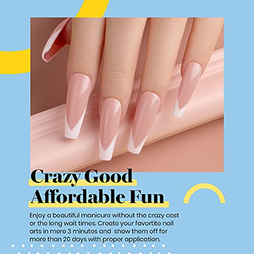 Beetles Pastel Pink Confetti Collection Gel Nail Polish Kit with 48W LED Nail...