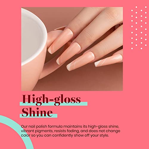 Beetles SOUTHERN BELLE Glitter Nude Gel Polish Set - 6 Colors Coral Green Lig...