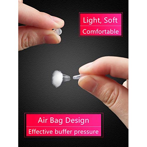 Push-in Eyeglass Nose Pads,BEHLINE Soft Silicone Air Cushion Glasses Replacem...