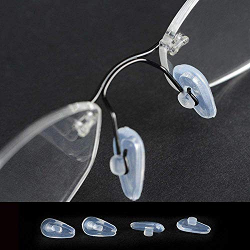 Push-in Eyeglass Nose Pads,BEHLINE Soft Silicone Air Cushion Glasses Replacem...