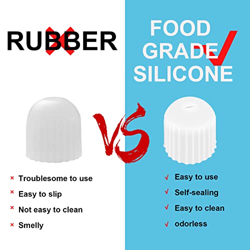 6-Pack Toothpaste Cap Funny Silicone Self Sealing Toothpaste Cap ​Self Closin...