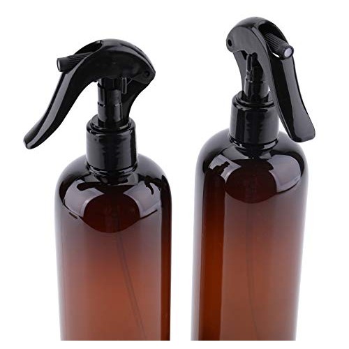 Bekith 12 Pack Plastic Spray Bottles with Black Fine Mist Sprayers - 16oz Ref...