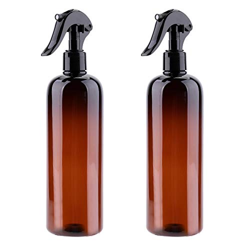 Bekith 12 Pack Plastic Spray Bottles with Black Fine Mist Sprayers - 16oz Ref...