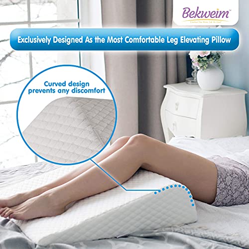 Bed Wedge Pillow | Unique Curved Design for Multi Position Use | Memory Foam ...