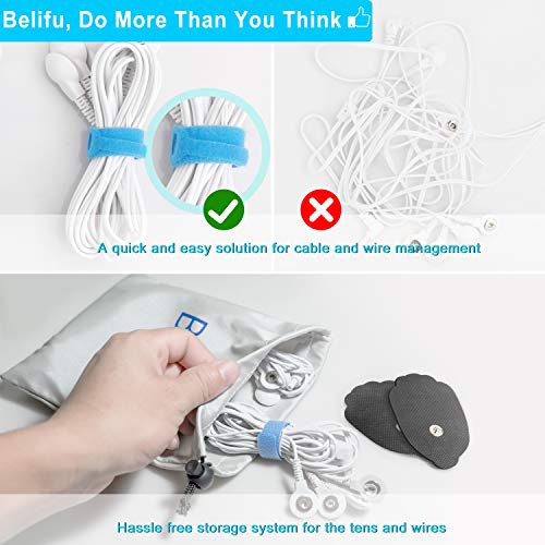 Belifu Dual Channel TENS EMS Unit 16 Modes Muscle Stimulator for Pain Relief ...