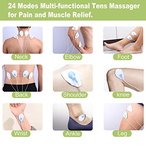 Belifu Dual Channel Tens Unit Electro Muscle Stimulator, Fully Isolated with ...
