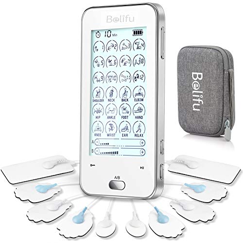Belifu Dual Channel Tens Unit Electro Muscle Stimulator, Fully Isolated with ...