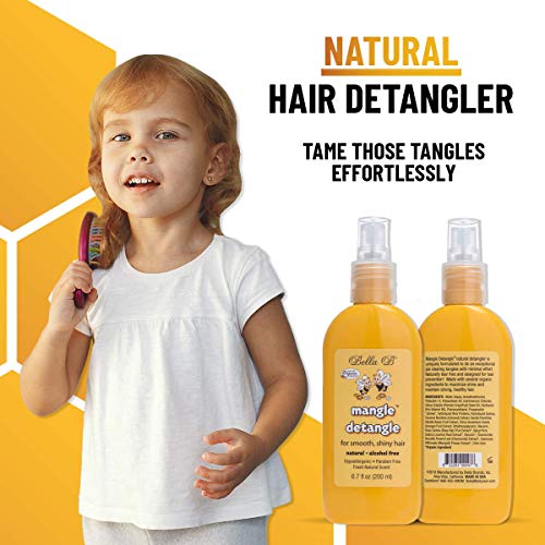BELLA B Mangle Hair Detangle Set 6.7 oz - 2 Pack - Hair Detangler Spray Natur...