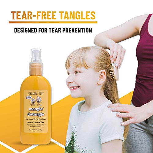 BELLA B Mangle Hair Detangle Set 6.7 oz - 2 Pack - Hair Detangler Spray Natur...