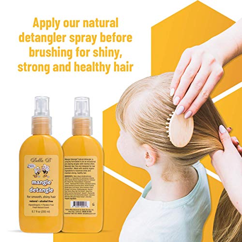 BELLA B Mangle Hair Detangle Set 6.7 oz - 2 Pack - Hair Detangler Spray Natur...