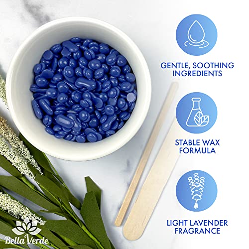 Bella Verde Waxing Kit - Home Wax Kit for Women and Men - Wax Warmer - 5 Pack...