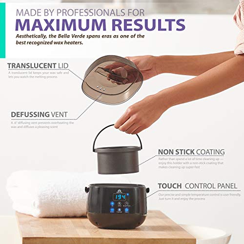 Wax Warmer Home Waxing Kit - Wax Kit for Hair Removal Wax Pot Professional wi...