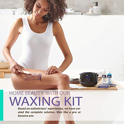 Wax Warmer Home Waxing Kit - Wax Kit for Hair Removal Wax Pot Professional wi...