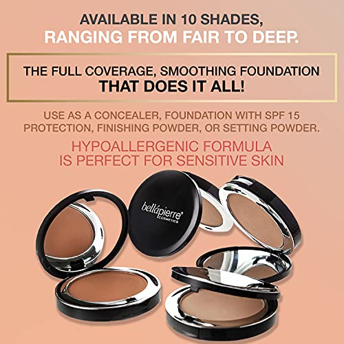 bellapierre 5-in-1 Compact Mineral Foundation SPF 15 | All-Natural Vegan & Cr...