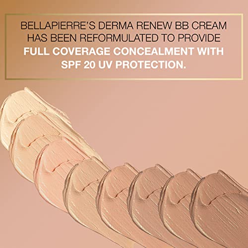 bellapierre BB Cream Derma Renew SPF 20 Tinted Sunscreen, Concealer, Foundati...