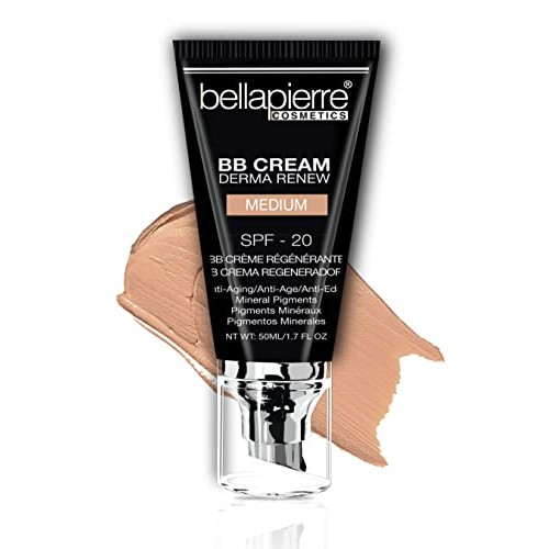 bellapierre BB Cream Derma Renew SPF 20 Tinted Sunscreen, Concealer, Foundati...
