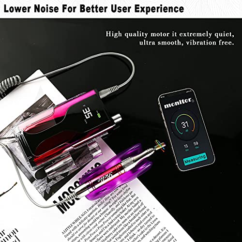 Professional 35000 RPM Nail Drill, Cordless Rechargeable Nail Efile for Acryl...