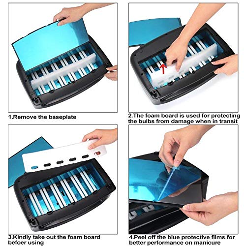 Nail Dryer Hot and Cold Wind Dual Use Nail Fan Air Blower Manicure Tool Dryin...