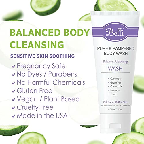 Belli Skincare Pure and Pampered Body Wash - Natural Body Wash - Skin Care To...