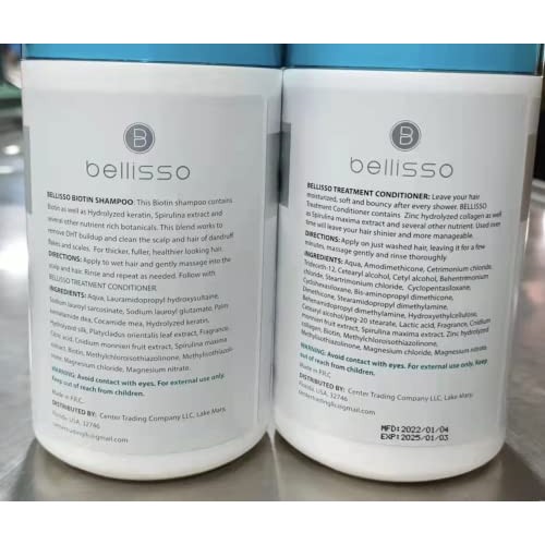 Biotin Shampoo and Conditioner Set for Hair Growth | Thickening Hair Loss Sha...