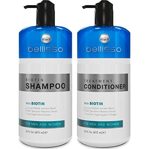 Biotin Shampoo and Conditioner Set for Hair Growth | Thickening Hair Loss Sha...