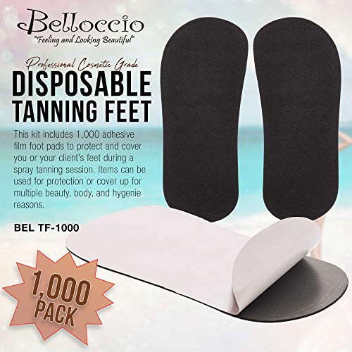 Belloccio 500 Pairs of Disposable Tanning Feet Pads (1000 Feet Total); Sunles...