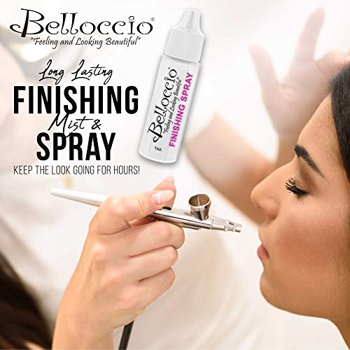 Belloccio Airbrush Makeup Finishing Spray & Setting Mist, 1 oz. Bottle - Long...