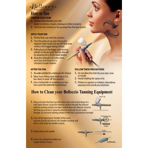 Belloccio® Brand Complete Professional Sunless Tanning Airbrush System That I...