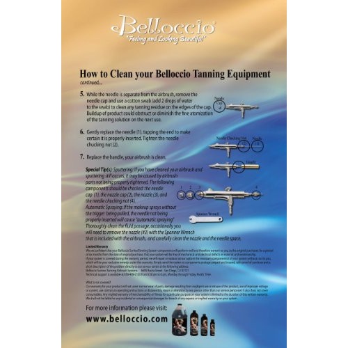 Belloccio® Brand Complete Professional Sunless Tanning Airbrush System That I...