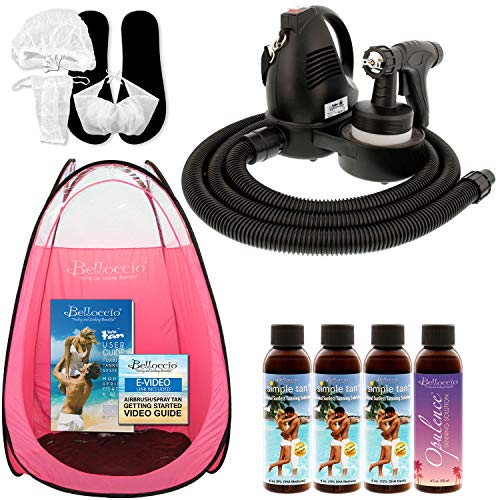 Complete Belloccio Premium (Model T75) Professional Sunless HVLP Turbine Spra...