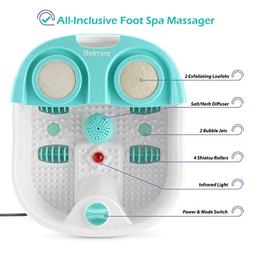 Belmint Home Foot Spa Bath Massager - All in 1, Water Jets, Bubble Massaging ...