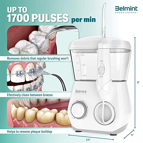 Belmint Water Flosser for Teeth Cleaning - Countertop Oral Irrigator Teeth Cl...