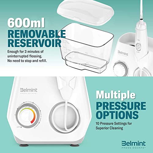 Belmint Water Flosser for Teeth Cleaning - Countertop Oral Irrigator Teeth Cl...