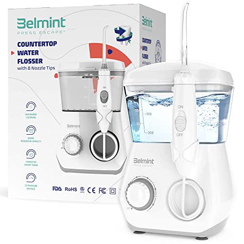Belmint Water Flosser for Teeth Cleaning - Countertop Oral Irrigator Teeth Cl...