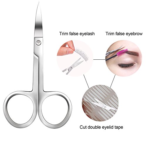 Bememo 6 Pieces Tweezers Kit for Eyelashes Extension Set, Eyelash Lash Tweeze...