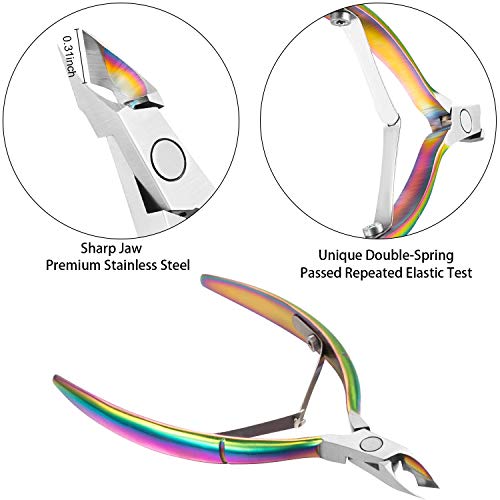Professional Cuticle Remover Cuticle Nipper with Cuticle Pusher Cutter Stainl...