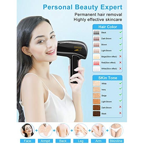 Professional Laser Hair Removal for Women Men, BeMyLady 999,000 Flashes IPL P...