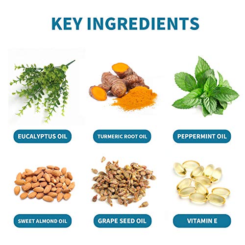 Muscle Relief Massage Oil for Deep Relaxation, with Eucalyptus & Peppermint E...