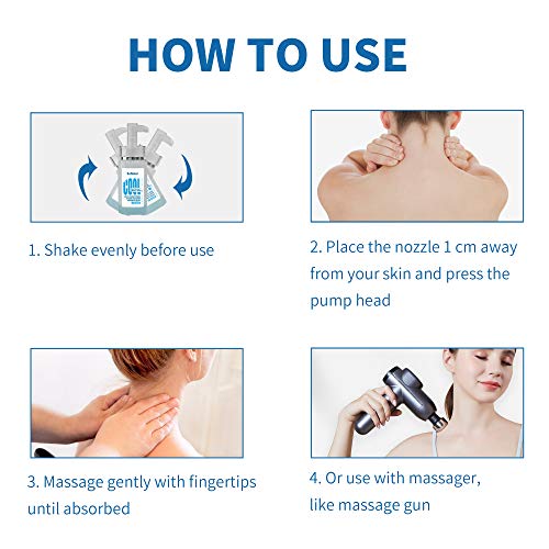 Muscle Relief Massage Oil for Deep Relaxation, with Eucalyptus & Peppermint E...