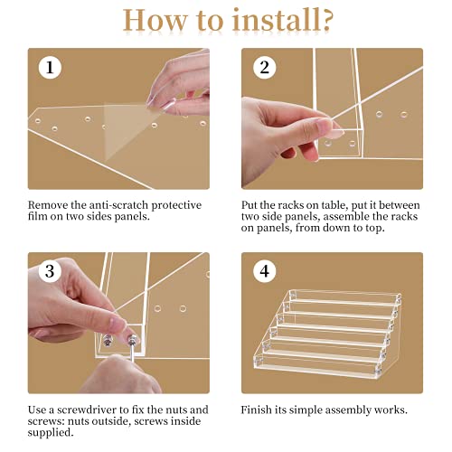 Benbilry 6 Tiers Acrylic Nail Polish Organizer 72 Bottles Essential Oil Stand...