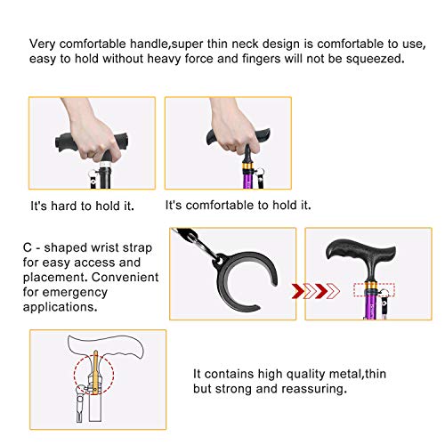 BeneCane Adjustable Folding Canes and Walking Sticks for Men and Women Easy G...