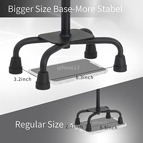 BeneCane Quad Cane Walking Cane with Two Led Lights with Big Base T Handle＆L...