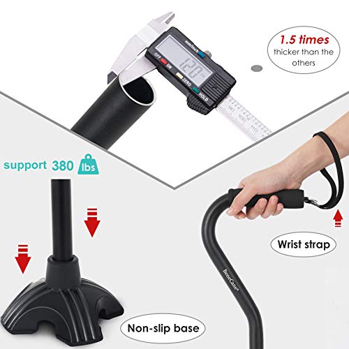 BeneCane Walking Cane Adjustable Cane with Offset Soft Cushioned Handle Light...